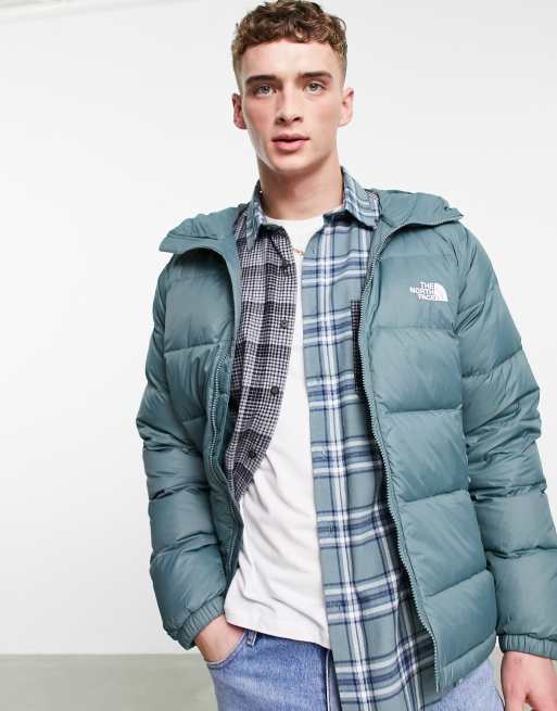 The North Face Hyalite Down hooded jacket in green | ASOS