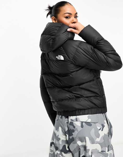 The North Face Hyalite down hooded puffer jacket in black ASOS