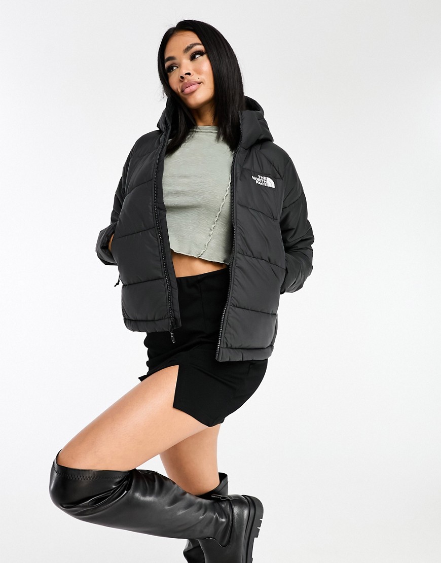 The North Face Hyalite hooded synthetic puffer jacket in black