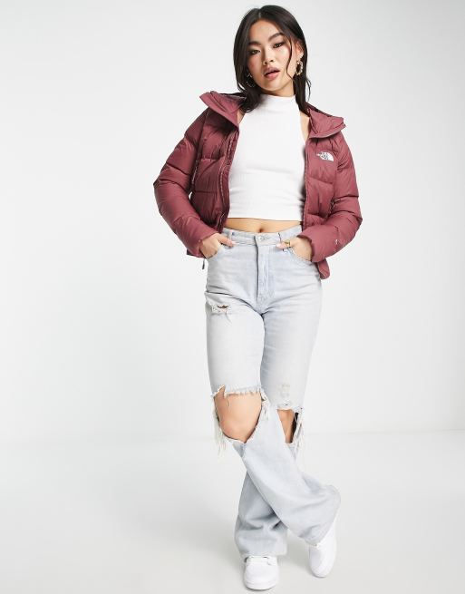The North Face - Hyalite - Pink dynejakke med dun og hætte, 4 af 4