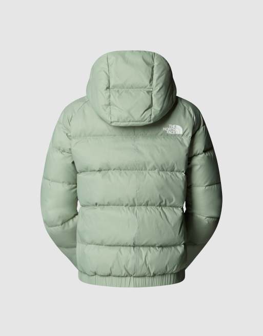 The North Face - Hyalite - Piumino con cappuccio color muschio ardesia, 4 di 4