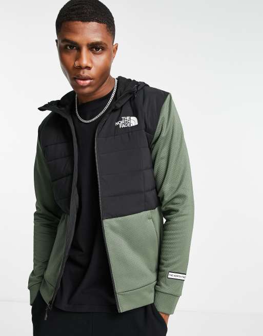 The North Face Hybrid insulated jacket in khaki ASOS