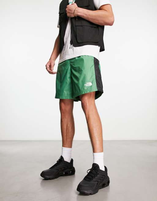 North face cheap green shorts