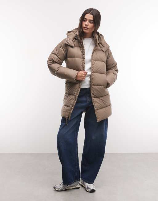 The North Face Hydrenalite City Down hooded parka in khaki, 2 of 4