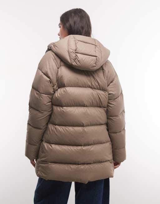 The North Face Hydrenalite City Down hooded parka in khaki, 4 of 4