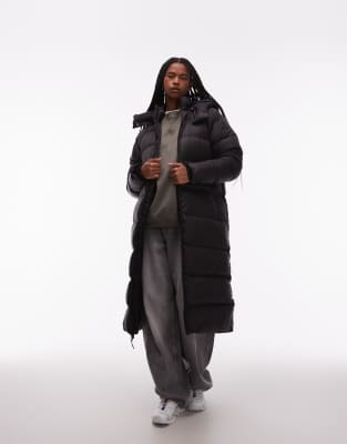 The North Face The North Face Hydrenalite City long down hooded parka in black