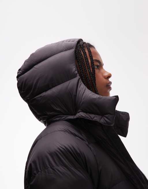 The North Face Hydrenalite City long down hooded parka in black, 3 of 4