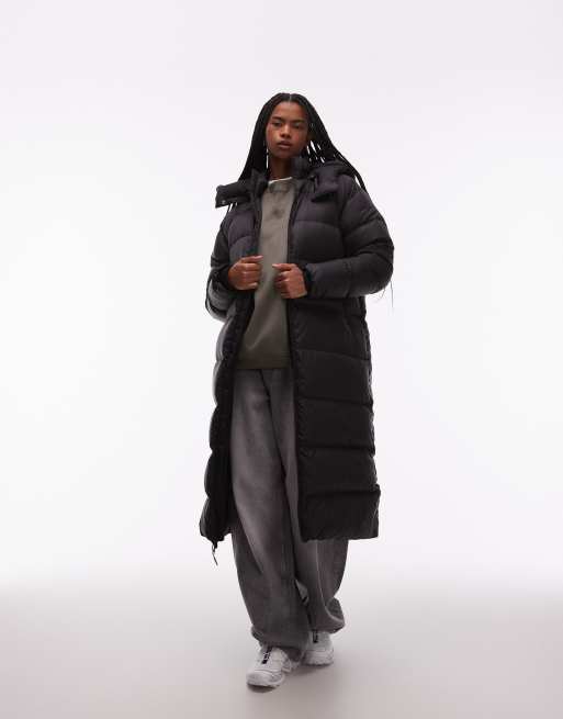 The North Face - Hydrenalite City - Parka imbottito taglio lungo nero con cappuccio