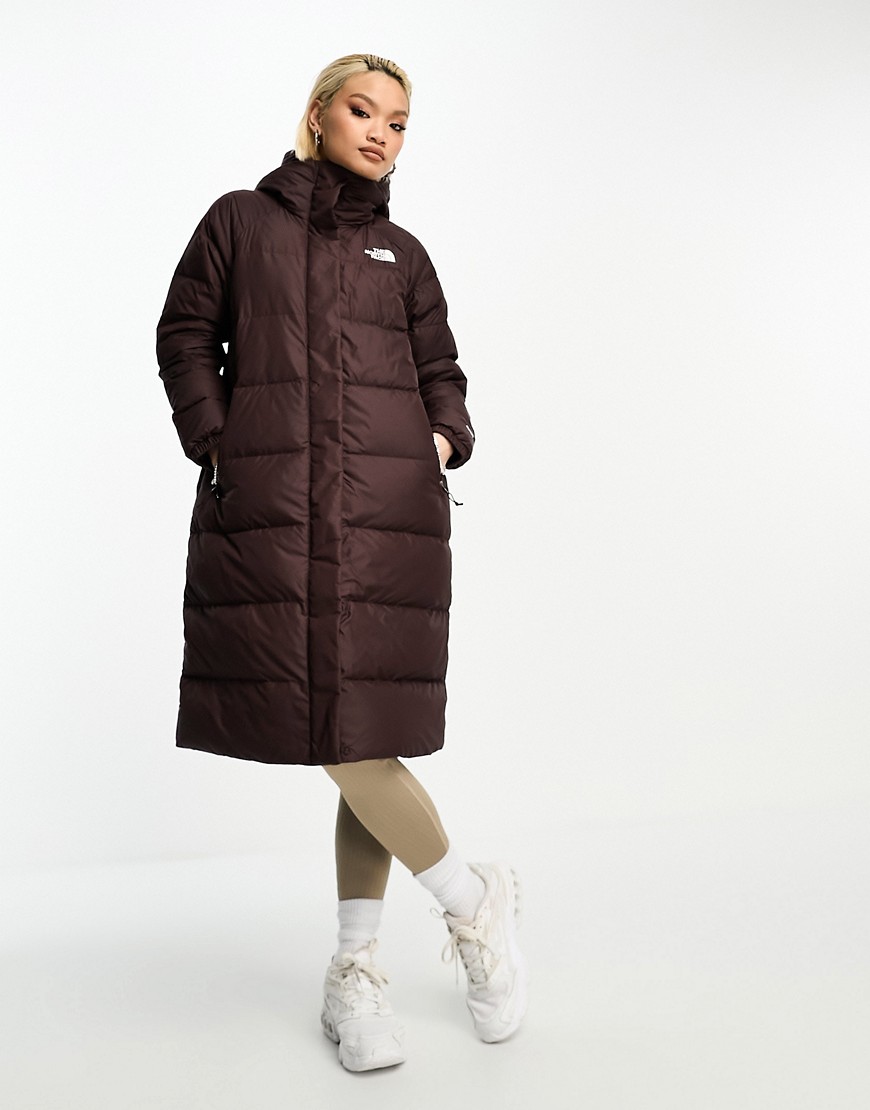 The North Face Hydrenalite Down Hooded Parka Jacket In Brown