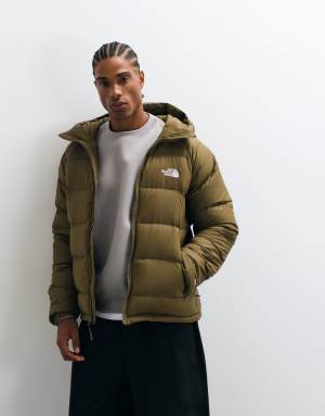 The North Face Hydrenalite down hoodie in khaki