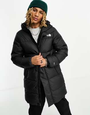 The North Face Hydrenalite down mid length puffer jacket in black