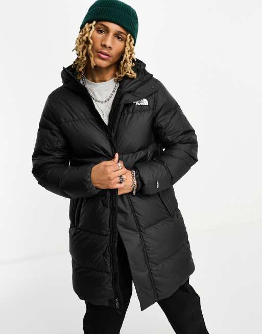 Medium length shop puffer coat