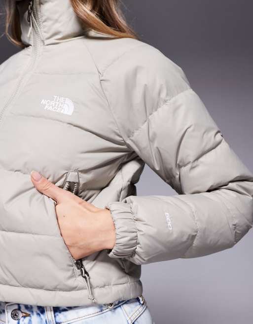 The North Face Hydrenalite down puffer jacket in clay gray, 3 of 4