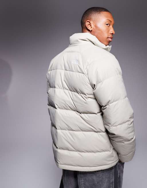 Grey north face fashion nuptse jacket