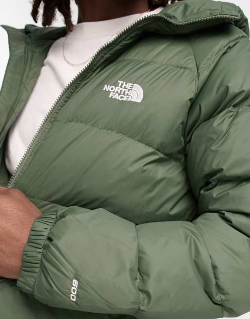 The North Face Hydrenalite hooded down puffer jacket in green