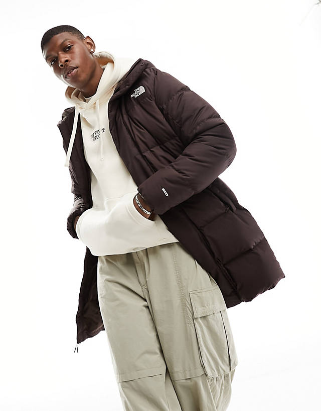 The North Face - hydrenalite mid down puffer coat in brown