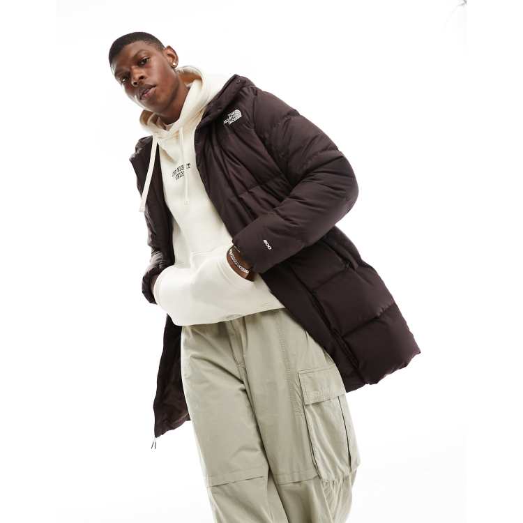 The North Face Hydrenalite Mid down puffer coat in brown ASOS