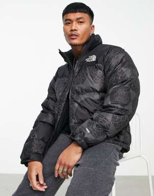 The North Face 1996 Oversized Puffer Jacket In Black