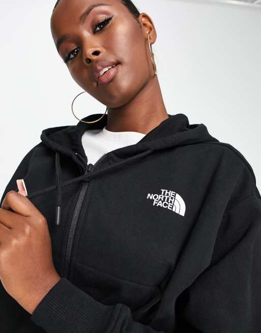 zwarte hoodie the north face