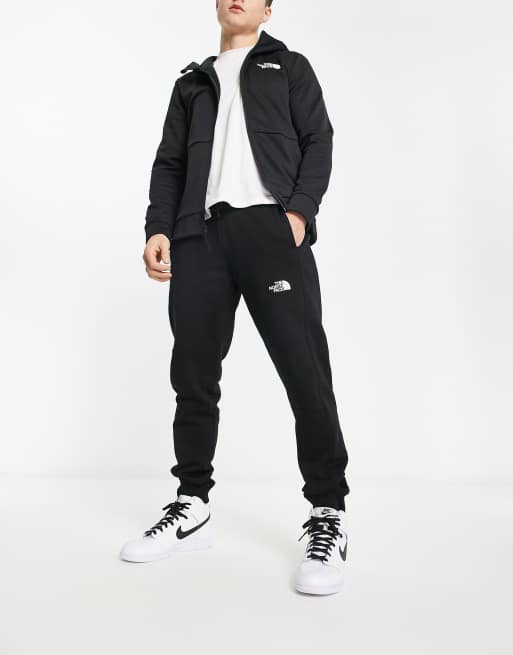 Black north store face joggers junior