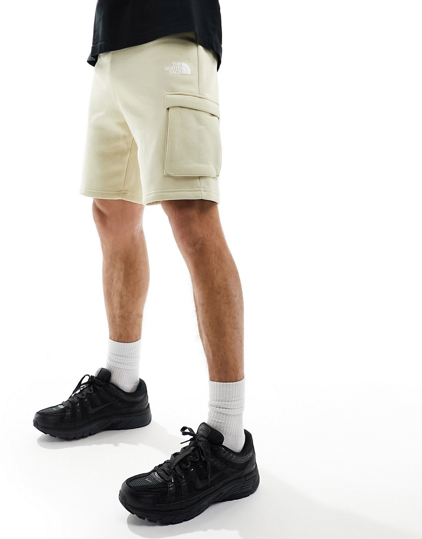 The North Face Icons cargo jersey shorts in beige-Neutral