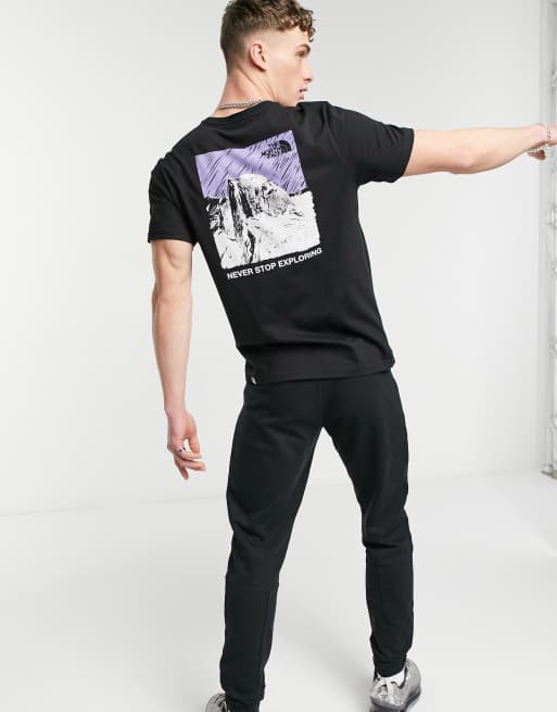 The North Face - Illustrative Mountain - T-shirt in zwart, 4 van 4
