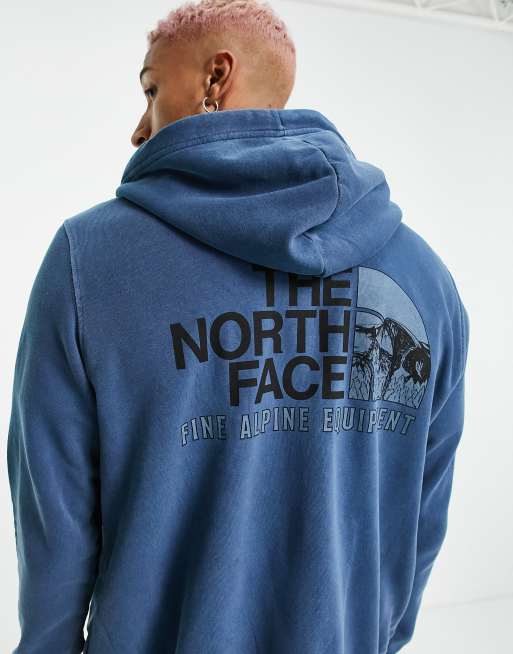 The north shop face hoodie blue