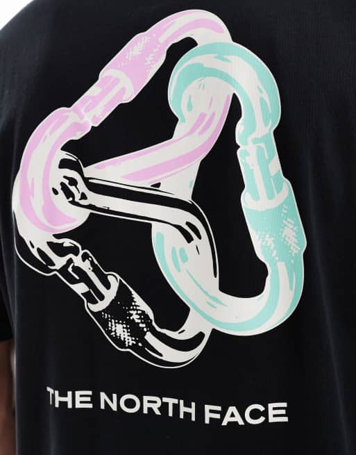 The North Face Interlock Carabiner backprint oversized t-shirt in black, 3 of 4