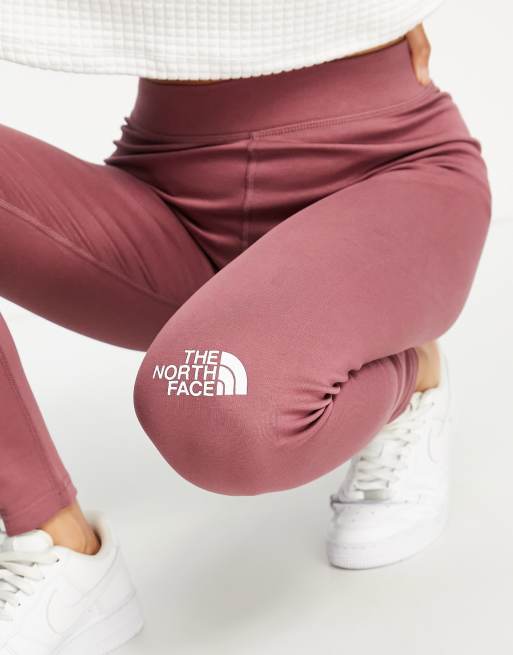 The North Face Interlock cotton high waist leggings in pink