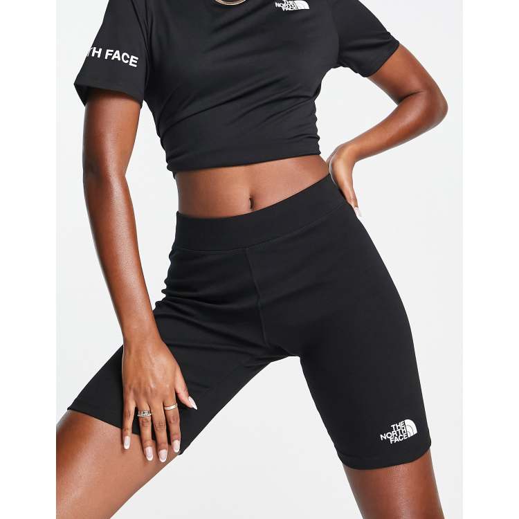 The North Face Interlock cotton legging shorts in black