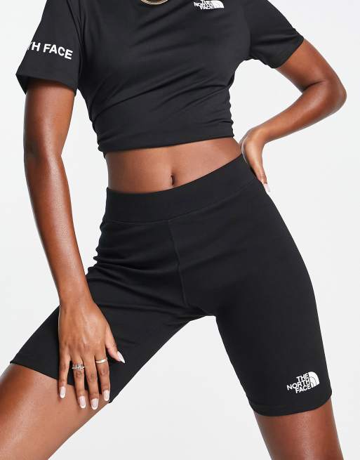 The North Face Interlock cotton legging shorts in black