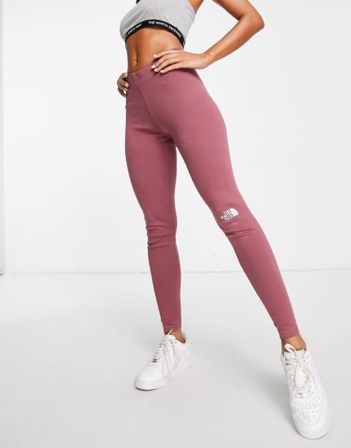 The North Face - Interlock - Legging met hoge taille van katoen in roze 