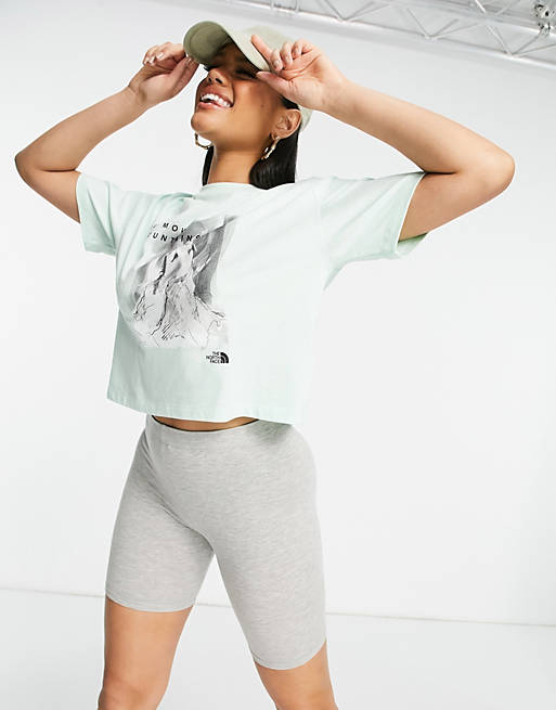 Tops The North Face International Women's Day cropped t-shirt in mint 