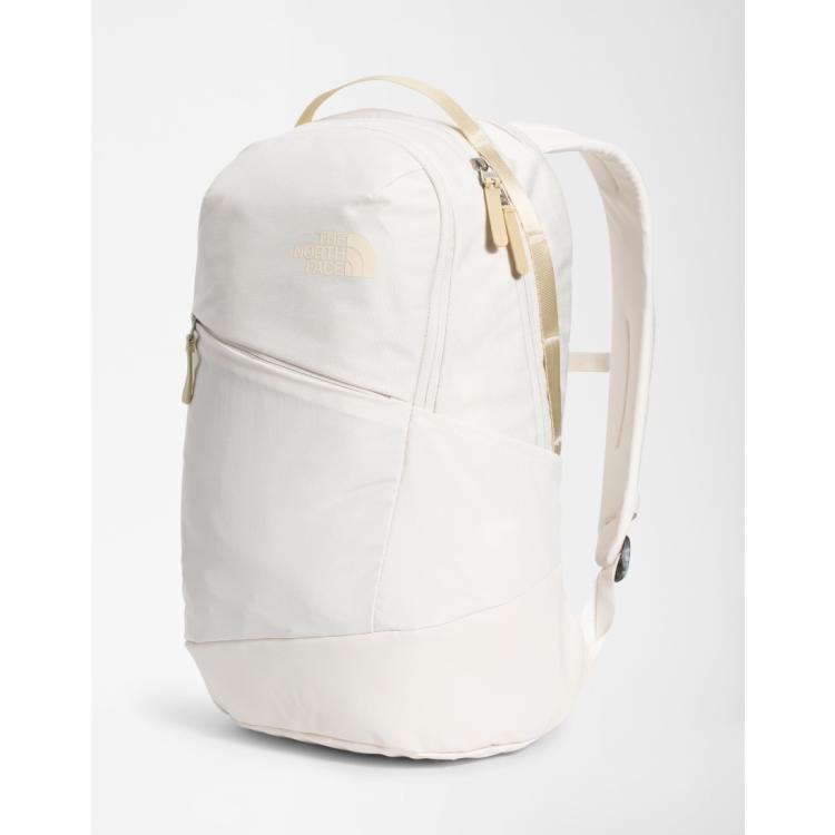 North face backpack white best sale