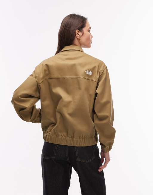 The North Face - Jack van keperstof met kraagje in beige, 4 van 4