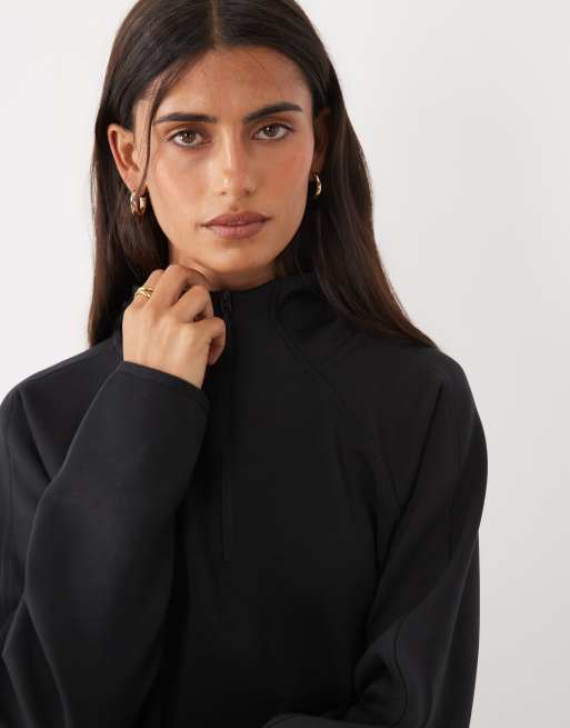 The North Face Jaida 1/4 zip hoodie in black, 3 of 4