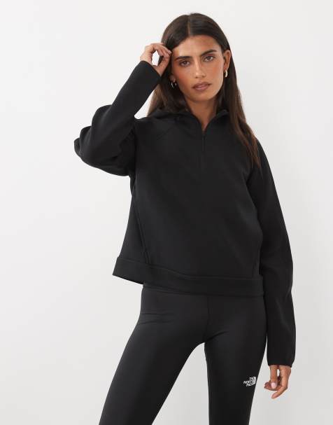 The North Face Jaida bluza z kapturem z zamkiem 1/4 w kolorze czarnym - view 1