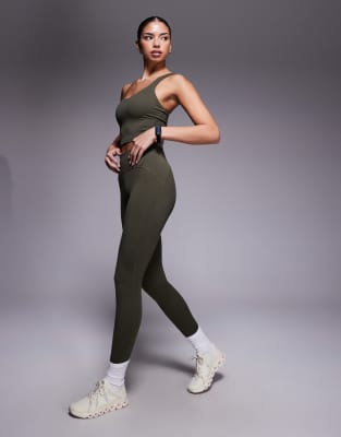 The North Face - Jaida - Leggings in Grün mit Tasche, 27 Zoll Schrittlänge