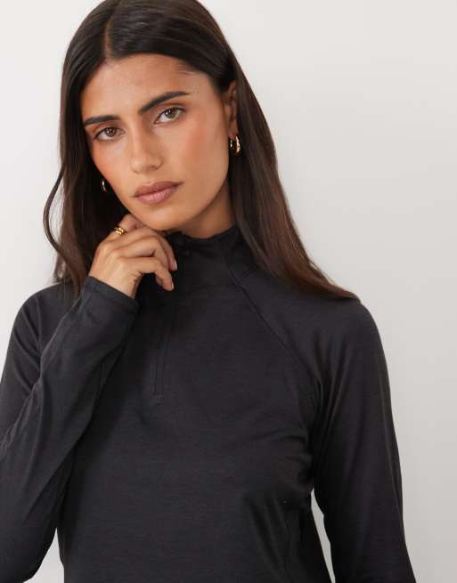 The North Face Jaida trøje med 1/4 lynlås i sortmeleret, 3 af 4