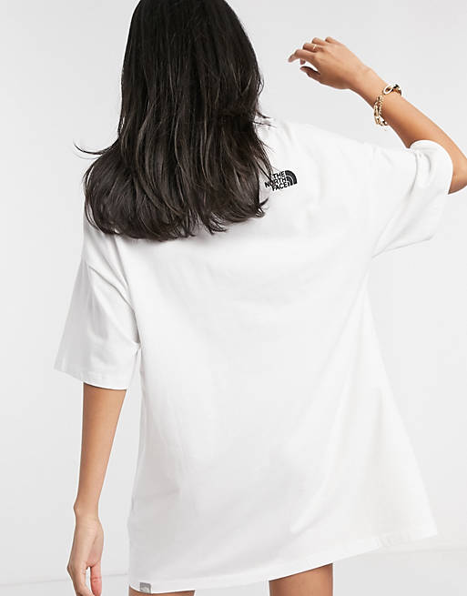 The North Face Jersey t-shirt dress in white | ASOS