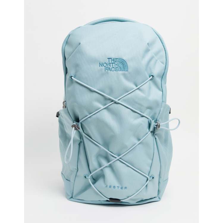 White and blue north face backpack sale