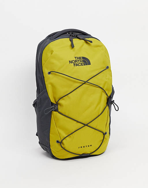 The North Face Jester backpack in grey/green