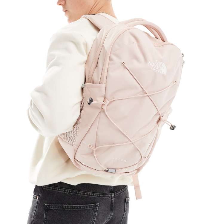 The North Face Jester Backpack in hot pastel pink