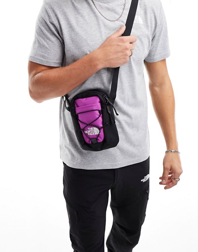 The North Face Jester crossbody bag in purple and black