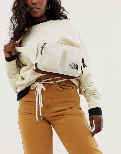 The North Face Kanga bum bag in white ASOS