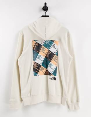 The North Face – Kapuzenpullover in Cremeweiß mit „Walls Are Meant For  Climbing“-Print | ASOS