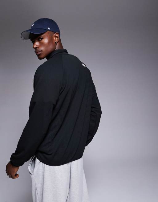 The North Face Kecha 1/4 zip packable anorak in black
