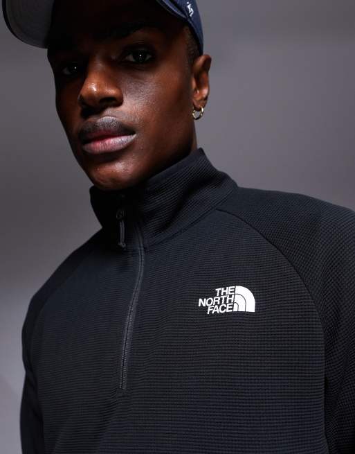 The North Face Kecha 1/4 zip packable anorak in black