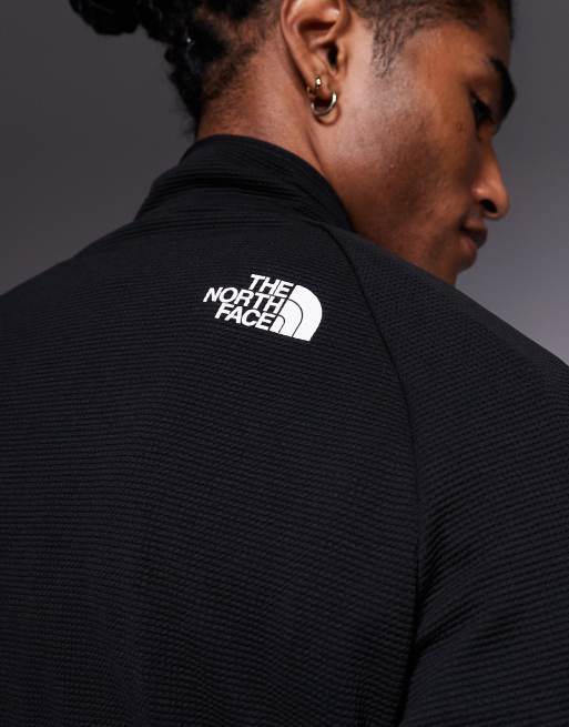 The North Face Kecha 1/4 zip packable anorak in black