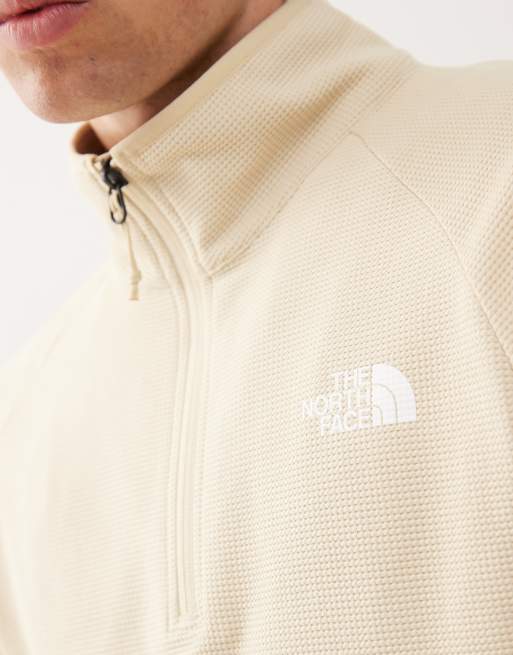 The North Face Kecha 1/4 zip packable anorak in off white exclusive to ASOS, 2 of 4